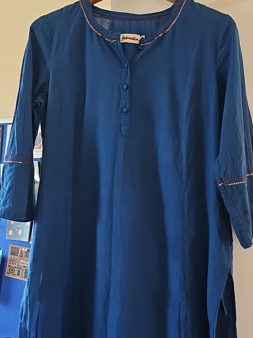 Fabindia Kurti - Indigo Blue
